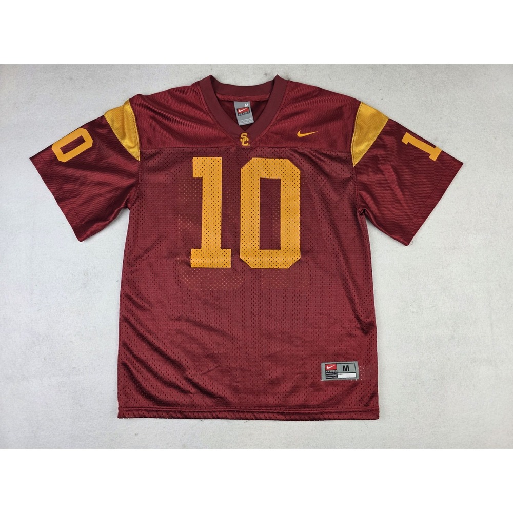 Y2K Team Nike USC Trojans 10 University Southern California NCAA‎ Jersey Youth M